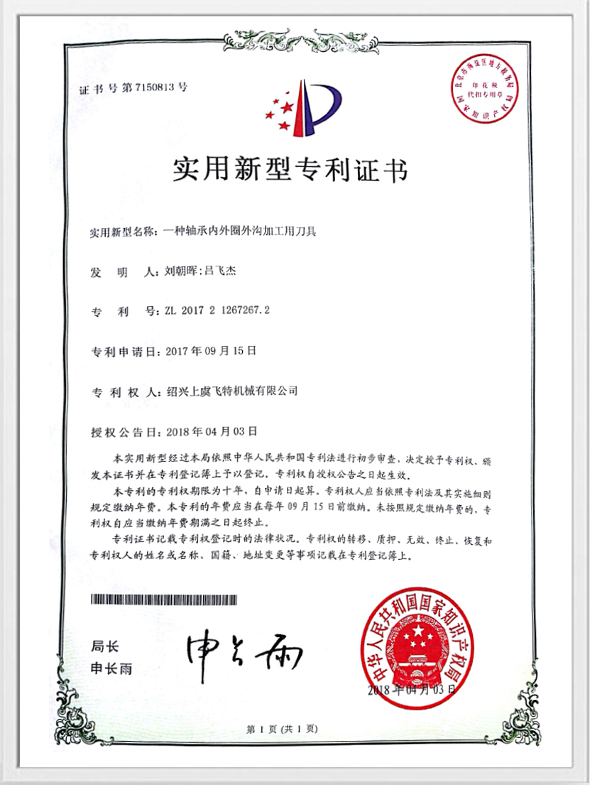 Praktisch patentcertificaat